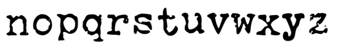 Thesis Typewriter Weary Font LOWERCASE