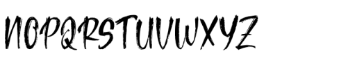 Thevalo Brush Regular Font UPPERCASE