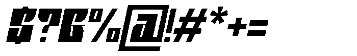 Thezila Italic Font OTHER CHARS