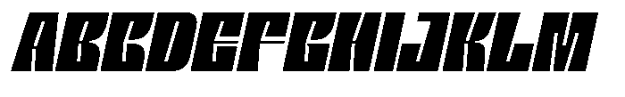 Thezila Italic Font UPPERCASE