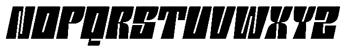 Thezila Italic Font UPPERCASE