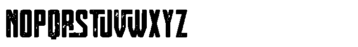 Thick Brick Aged Font LOWERCASE