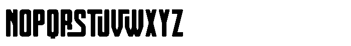 Thick Brick Regular Font LOWERCASE