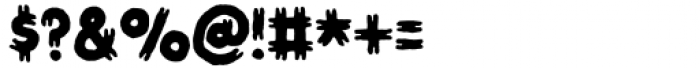 Thick Fun Regular Font OTHER CHARS