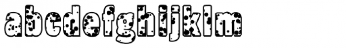 Thick Goth Dalmatian Font LOWERCASE