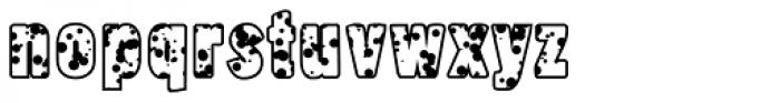 Thick Goth Dalmatian Font LOWERCASE