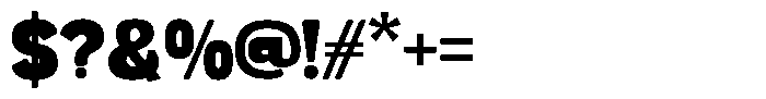 Thick Graile Font OTHER CHARS