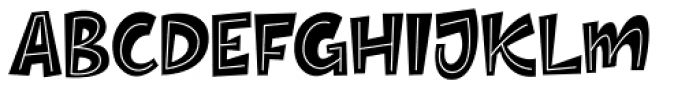 Thick Regular Font LOWERCASE