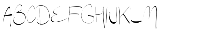 Thick and Thin Font UPPERCASE