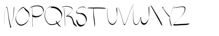 Thick and Thin Font UPPERCASE