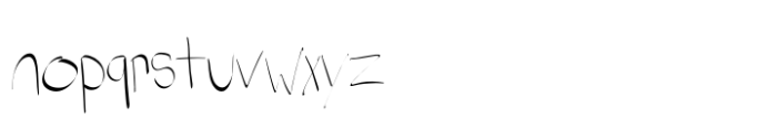 Thick and Thin Font LOWERCASE