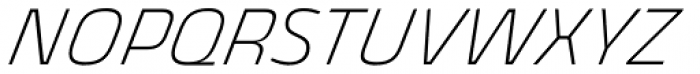 Thicker Extralight Italic Font UPPERCASE