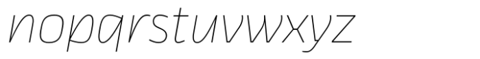 Thicker Thin Slanted Font LOWERCASE