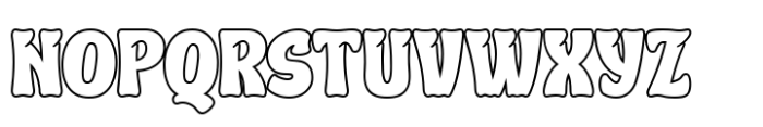 Thill Caten Outline Font UPPERCASE