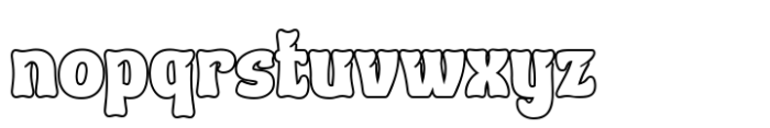 Thill Caten Outline Font LOWERCASE