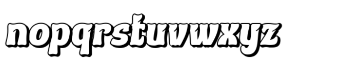 Thill Caten Shadow Slant Font LOWERCASE