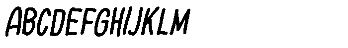 Thin Comic Bold Italic Font UPPERCASE
