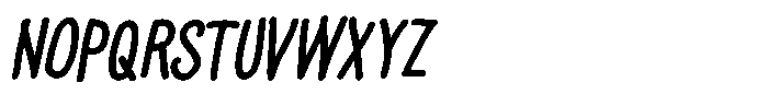 Thin Comic Bold Italic Font UPPERCASE