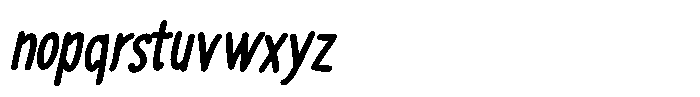 Thin Comic Bold Italic Font LOWERCASE