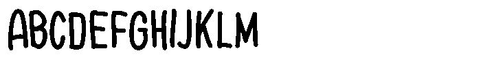Thin Comic Bold Font UPPERCASE