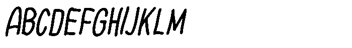 Thin Comic Medium Italic Font UPPERCASE