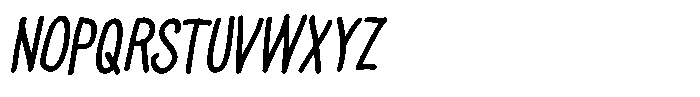 Thin Comic Medium Italic Font UPPERCASE