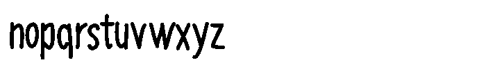 Thin Comic Medium Font LOWERCASE