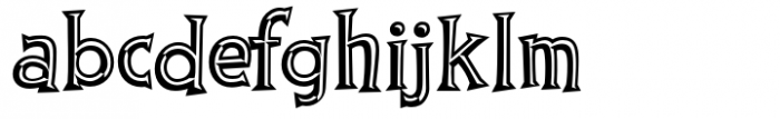 Thingamajig Engraved Bold Font LOWERCASE