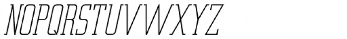 Thinly Disguised Oblique JNL Font UPPERCASE