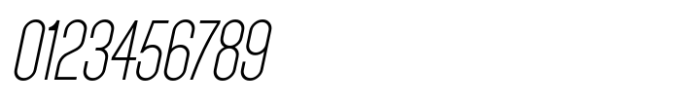 Thinly Sans JNL Oblique Font OTHER CHARS