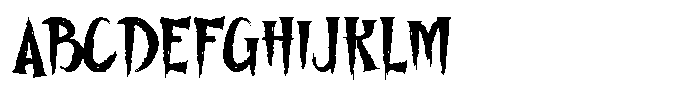 Thiorn Font UPPERCASE