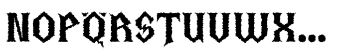 Thiqall Distort Font UPPERCASE