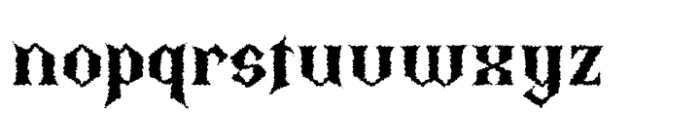 Thiqall Distort Font LOWERCASE