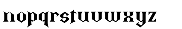 Thiqall Regular Font LOWERCASE
