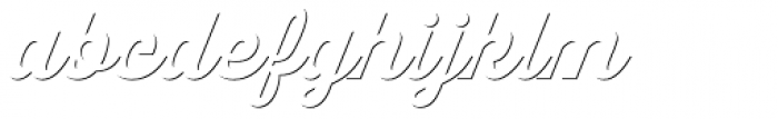 Thirsty Script Shadow ExtraBold Font LOWERCASE