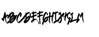 Thishub Graffiti Regular Font LOWERCASE