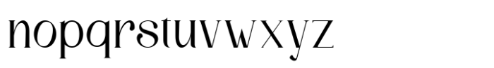 Thomare Font LOWERCASE