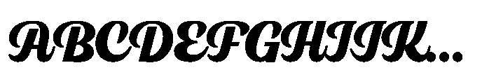 Thomkit Strike Script Font UPPERCASE