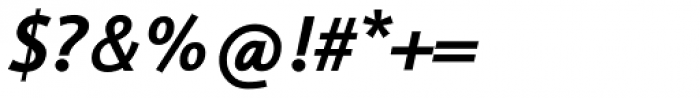 Thordis Sans EF Bold Italic Font OTHER CHARS
