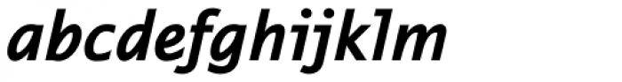 Thordis Sans EF Bold Italic Font LOWERCASE