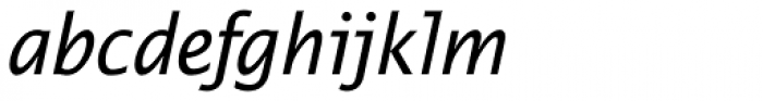 Thordis Sans EF Italic Font LOWERCASE