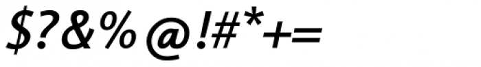 Thordis Sans EF SemiBold Italic Font OTHER CHARS