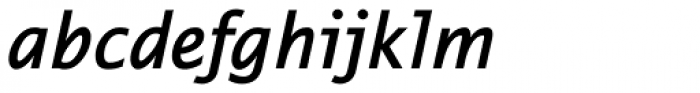 Thordis Sans EF SemiBold Italic Font LOWERCASE
