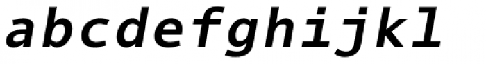 Thordis Sans Mono EF Bold Oblique Font LOWERCASE