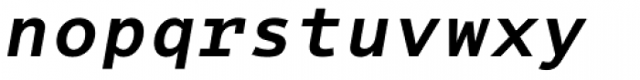 Thordis Sans Mono EF Bold Oblique Font LOWERCASE