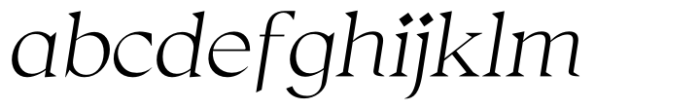Thorfin Extra Light Italic Font LOWERCASE