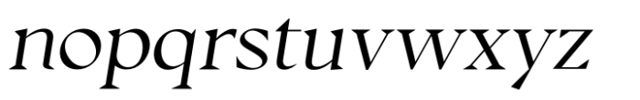 Thorfin Light Italic Font LOWERCASE
