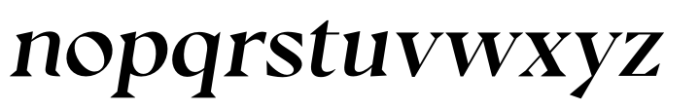 Thorfin Medium Italic Font LOWERCASE