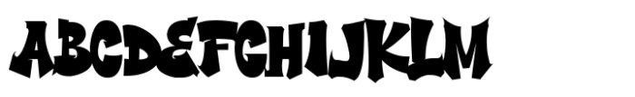 Thorm Block Graffiti Font UPPERCASE