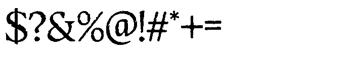 Thormcroft Hex Font OTHER CHARS